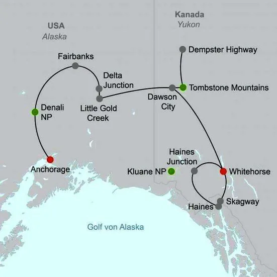 Traumrouten Alaska & Yukon